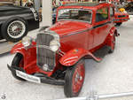 Eine Opel 1,2 l Limousine von 1932, so gesehen Mitte Mai 2014 im Technik-Museum Speyer.
