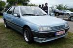 =Peugeot 405 SR, fotografiert bei dem Veterama 2016 in Mannheim, Juli 2016