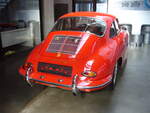 Heckansicht eines Porsche 356B 1600 Super 75 Coupe aus dem Jahr 1962.