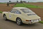 Heckansicht Porsche 911, der an der Classic Rallye Luxemburg im Norden von Luxemburg teilnahm.