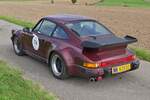 Heckansicht des Porsche 911 Carrera Turbo, bei der Luxemburg Classic Ralley.