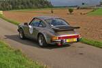 Heckansicht eines Porsche 911 Carrea, bei der Luxemburg Classic Rallye teil. 29.09.2023