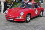 Porsche 912, BJ 1971, kurz vor dem erreichen des Ziels, bei der Luxemburg Classic Rallye in der Stadt Luxemburg.