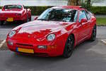 Porsche 968, Bj 1998, 4 Zyl, 3000 ccm,250 Ps, war in Remich beim Oldtimertreff zu Gast.