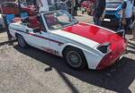 Profilansicht eines Reliant Scimitar SS1. Im Jahr 1984 brachte die Marke Reliant aus dem britischen Tamworth/Grafschaft Staffordshire das Roadster-Modell SS1 auf den Markt. Die Karosserie wurde von der italienischen Carrozzeria Michelotti entworfen.  ...