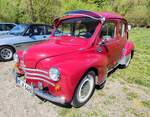 =Renault R 4 CV, Bj. 1958, 21 PS, gesehen auf dem Ausstellungsgel�nde der Oldtimerveranstaltung in Frankenberg/Eder im Mai 2026.