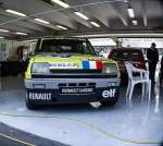 Pensionierter Renault R5 Rallye  parkiert auf der Hungaroring (im Paddock).