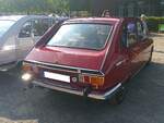 Heckansicht eines Renault R16TS aus dem Jahr 1972.