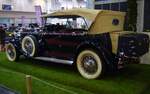 Profilansicht eines Rolls Royce Phantom I Ascot Phaeton Tourer aus dem Jahr 1929. Techno Classica Essen am 05.04.2024.