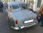 Heckansicht eines Rover P4 110.
