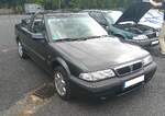 Rover 214Si Cabriolet im Farbton storm grey.