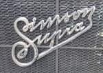 =Frontschriftzug des Simson Supra Supersport gesehen bei den Meiningen Classic 2022 im Juli