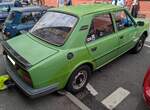 Heckansicht eines rechts gelenkten Skoda 120L aus dem Jahr 1984.