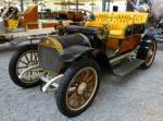 Pilain, französischer Oldtimer, Baujahr 1911, 4-Zyl.Motor mit 1843ccm und 15PS, Vmax.70Km/h, Automobilmuseum Mülhausen, Nov.2013