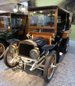 Mors Typ N, Baujahr 1910, 4-Zyl.Motor mit 1809ccm und 11PS, Vmax.60Km/h, Automobilmuseum Mülhausen, Nov.2013