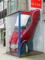 Quer eingeparkt - Kunst am City-Parkhaus in Oldenburg, 12.9.15