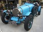Bugatti T35 Replica. Zum Ende der 1970´er Jahre boomte der Markt mit Replica´s klassischer Fahrzeuge Hier haben wir den Nachbau eines Bugatti T35, wie er von 1924 bis 1930 gebaut wurde. In diesem Auto aus dem Jahr 1979 ist allerdings die Technik eines MG B verbaut. The Malta Classic Car Collection in Saint Paul´s Bay am 09.09.2023.