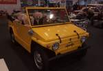 Savio 600 Jungla. Zwischen 1965 und 1974 wurden nur etwa 3200 Autos dieses Typs gebaut. Das Modell basierte auf dem Fiat  Seicento  und war auch offiziell im Fiat-Verkaufsprogramm. Montiert wurde das Modell allerdings bei der Carrozzeria Savio in Moncalieri (einem Vorort von Turin). Das Auto wurde urspr�nglich auf Anregung von Gianni Agnelli f�r das italienische Milit�r als leichtes, per Fallschirm abwerfbares, Fahrzeug entwickelt. Sp�ter wurde es vor allem als  Strandwagen  an den K�sten Italiens und Frankreichs popul�r. Als Antrieb diente der im Heck verbaute Vierzylinderreihenmotor des Fiat 600D. Dieser hat einen Hubraum von 767 cm� und leistet, je nach Baujahr, zwischen 24 PS und 32 PS. Retro Classics Essen am 09.04.2026.