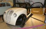 =Steyr  Baby  gab es als Typ 50-Variante 1000 ccm/22 PS oder Typ55 mit 1200 ccm/25 PS. Von dem österreichischen Volkswagen wurden bis 1940 etwa 13000 Exemplare verkauft. Gesehen im Zylinderhaus in Bernkastel-Kues, 04-2023