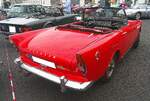 Heckansicht eines Sunbeam Alpine MK2.