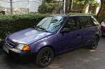 Dieser violetter Subaru Justy ist im Praxis ein Suzuki Swift mit Allradantrieb habe ich in 05.2024 gesehen.