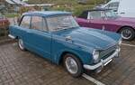 Triumph Herald 13/60 Saloon im Farbton valencia blue aus dem Modelljahr 1968.