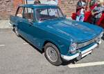 Triumph Herald 13/60 Saloon im Farbton valencia blue aus dem Modelljahr 1968.