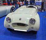 Frontansicht des Triumph TR2 Rekordfahrzeuges aus dem Jahr 1953. NEC Classic car show Birmingham/England im November 2023.