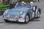 Triumph TR3 A, BJ 1953, ist fast am Ziel bei der Luxemburg Classic Rallye.