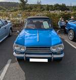 Frontansicht eines Triumph Vitesse MK2 Convertible, wie er von von 1968 bis 1971 gebaut wurde.