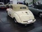 Heckansicht eines Dyna-Veritas Cabriolet. 1950 - 1952. Von diesem Modell wurden insgesamt nur 176 Fahrzeuge produziert. Techno Classica Essen am 24.03.2018.