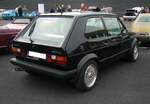 Heckansicht eines VW Golf 1 MK2 GTI des Modelljahres 1983.