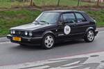 Golf Cabrio, BJ 1993, war als Teilnehmer bei der Luxemburg Classic Rallye dabei.