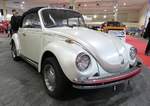 =VW Käfer Cabrio, fotografiert bei der Technorama Kassel im März 2017