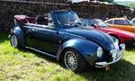 =VW Käfer Cabrio, gesehen bei der Oldtimerausstellung in Thalau im Mai 2017