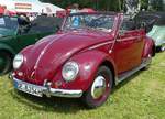 =VW Käfer Cabrio präsentiert auf dem Ausstellungsgelände in Bad Camberg anl.