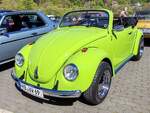 =VW K�fer Cabrio, gesehen bei der Oldtimerveranstaltung in Frankenberg, 05-2026