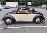 Profilansicht eines VW Typ 14A VW  Hebm�ller-Cabriolet  aus dem Jahr 1949.