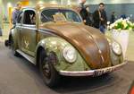 =VW Brezelkäfer steht zum Verkauf bei den Retro Classics in Stuttgart, 03-2019