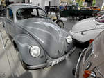 Eine VW Käfer von 1949 war Mitte August 2020 im Verkehrszentrum des Deutschen Museums in München ausgestellt.