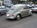 Heckansicht eines VW Typ 1  Käfer  des Modelljahres 1955. Start zum 8. Saarner Oldtimer Cup am 22.08.2021.