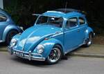 VW Käfer mit dem gewissen etwas, die Frontscheibe lässt sich öffnen, hatte ich bisher noch nicht gesehen. Oldtimertreffen „History Vehicles“ in Lasauvage(L). 05.09.2021