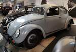 =KdF-Wagen, Bj. 1938, 985 ccm, 24 PS, 100 km/h, steht im Museum  fahr(T)raum - Ferdinand Porsche  in Mattsee/Österreich, Juni 2022