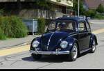 Schwarzer VW Käfer zu Besuch am Bus & Oldtimertreffen vom 01-03.08.2025 in Orpund Bild vom am 03.08.2025