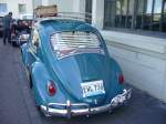 Auch dieser 1965´er Käfer mit schwedischen Kennzeichen fand den Weg zum VW-Treffen an der Düsseldorfer Classic Remise am 25.05.2014.