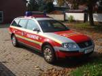 VW Passat B5 (Typ 3B) Variant der Feuerwehr der Stadt Weißenfels, gesehen am 20.09.2014 in Lützen.