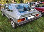 Heckansicht eines VW Scirocco 1 MK2 im Farbton diamantsilber aus dem Jahr 1979.
