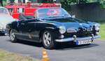 =Karmann Ghia auf dem Weg zur Oldtimerausstellung bei Schloss Fasanerie, 06-2025