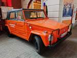 =VW 181 als ehemaliges Katastrophenschutzfahrzeug des Landes HESSEN, steht im Fuldaer Feuerwehrmuseums, 11-2025