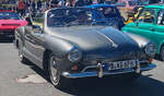=Karmann Ghia unterwegs auf dem Ausstellungsgel�nde der Oldtimerveranstaltung in Frankenberg/Eder im Mai 2026.